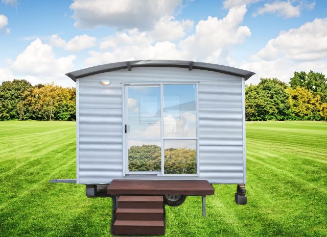 Sleepout Cabin 3.6m x 2.4m deck steps