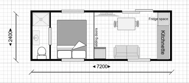 large 7.2m cabin size